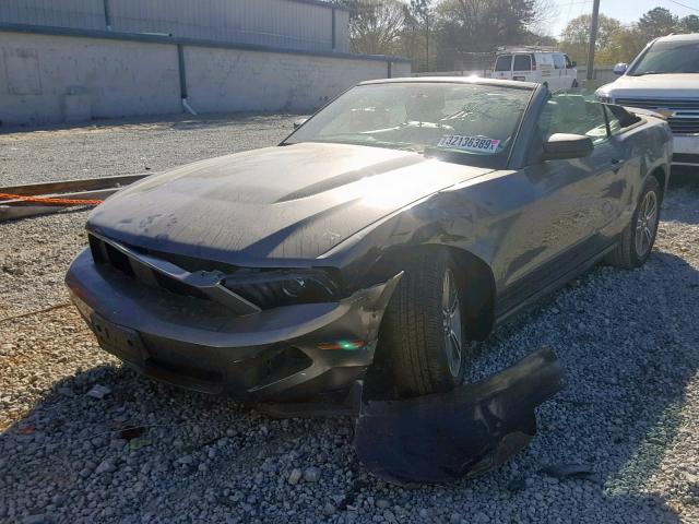 1ZVBP8EM7B5111310 - 2011 FORD MUSTANG GRAY photo 2