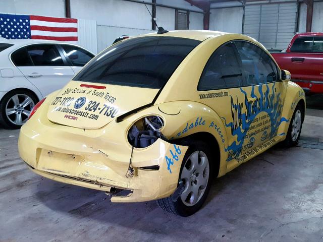 3VWRW31C89M508921 - 2009 VOLKSWAGEN NEW BEETLE Gelb Foto 4