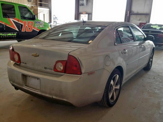 1G1ZF57539F115831 - 2009 CHEVROLET MALIBU HYB SILVER photo 4