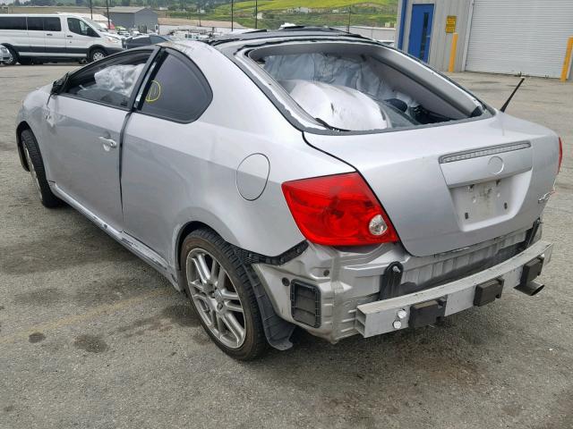JTKDE167680222284 - 2008 TOYOTA SCION TC ვერცხლისფერი ფოტო 3