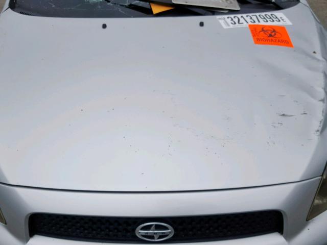 JTKDE167680222284 - 2008 TOYOTA SCION TC ვერცხლისფერი ფოტო 7