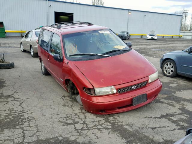 4N2DN11W4TD830518 - 1996 NISSAN QUEST XE RED photo 1