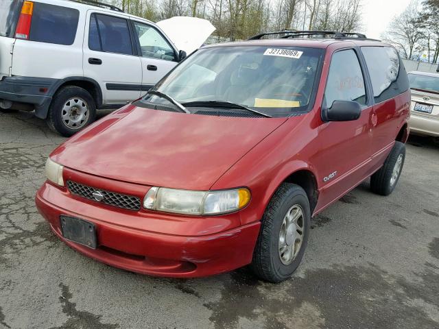 4N2DN11W4TD830518 - 1996 NISSAN QUEST XE RED photo 2