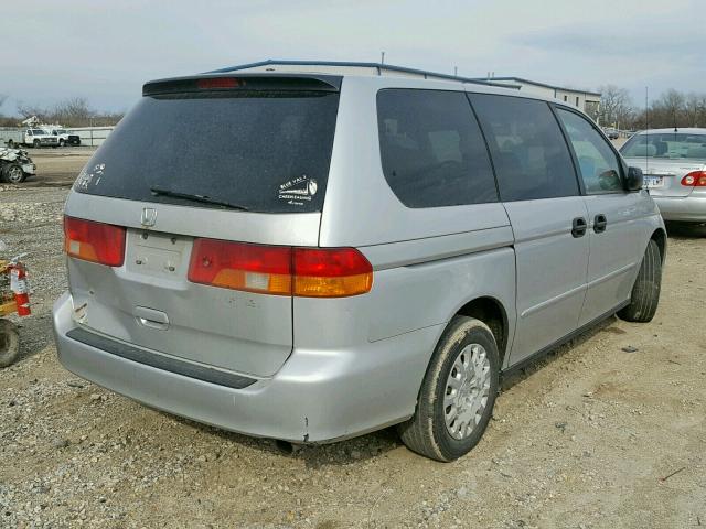 5FNRL18502B033363 - 2002 HONDA ODYSSEY LX SILVER photo 4