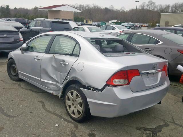 2HGFA16949H316143 - 2009 HONDA CIVIC EXL SILVER photo 3