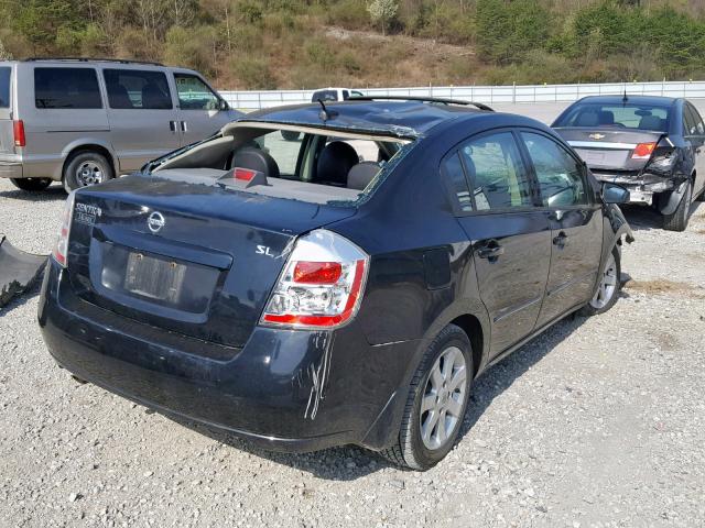 3N1AB61E69L612296 - 2009 NISSAN SENTRA 2.0 BLACK photo 4