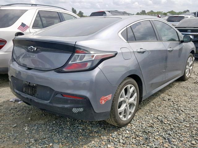 1G1RD6S59JU105159 - 2018 CHEVROLET VOLT PREMI GRAY photo 4