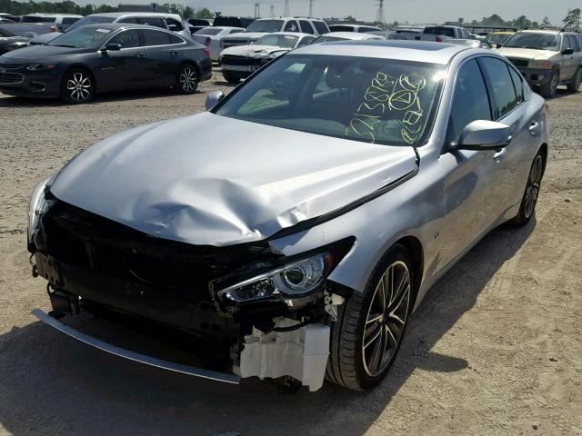 JN1BV7AP8EM674236 - 2014 INFINITI Q50 BASE SILVER photo 2