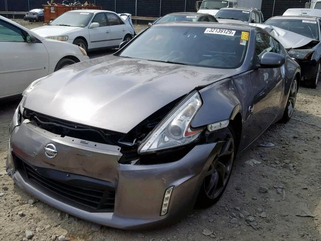 JN1AZ4EH3EM630906 - 2014 NISSAN 370Z BASE GRAY photo 2