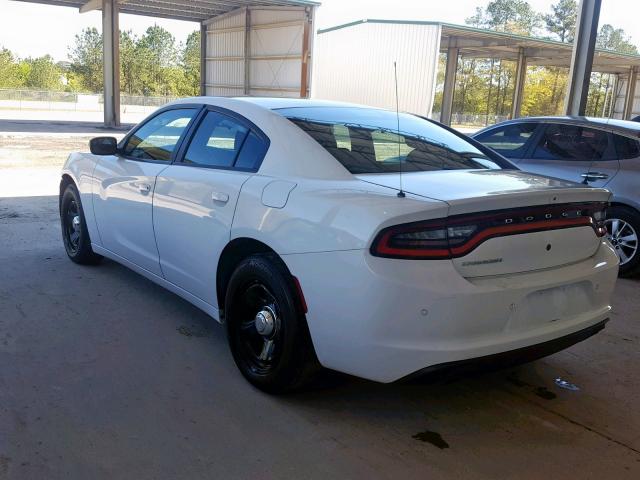 2C3CDXAG6GH309925 - 2016 DODGE CHARGER PO WHITE photo 3