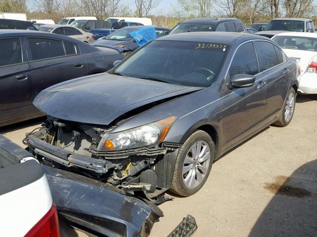 1HGCP2F84BA045202 - 2011 HONDA ACCORD EXL GRAY photo 2