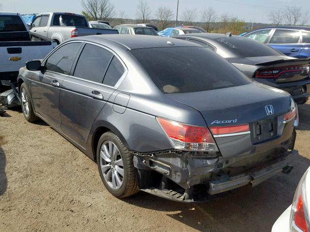 1HGCP2F84BA045202 - 2011 HONDA ACCORD EXL GRAY photo 3