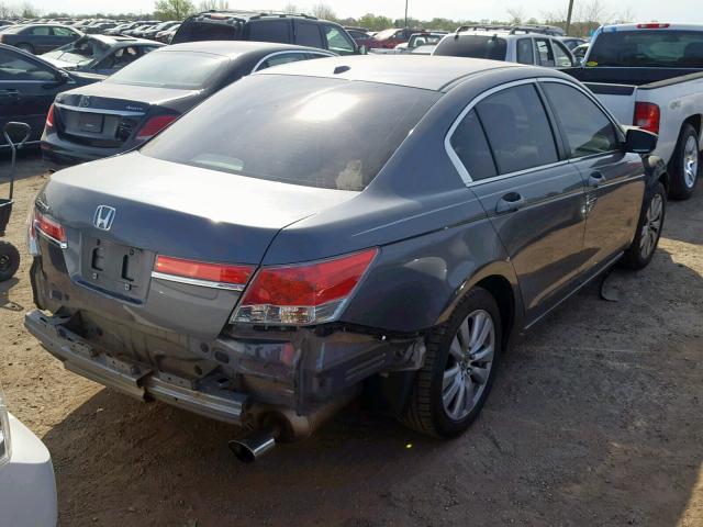 1HGCP2F84BA045202 - 2011 HONDA ACCORD EXL GRAY photo 4