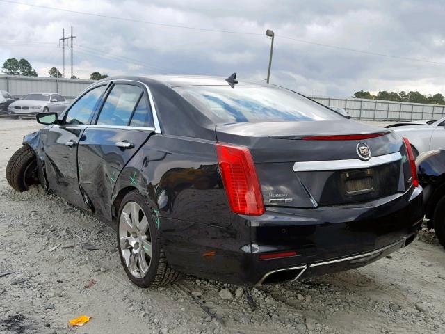 1G6AT5SX5E0107655 - 2014 CADILLAC CTS PREMIU BLACK photo 3