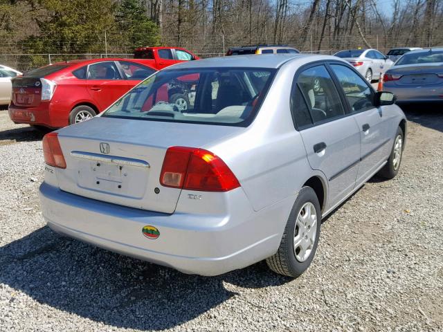 2HGES15192H540101 - 2002 HONDA CIVIC DX SILVER photo 4