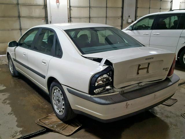 YV1TS97D7X1059579 - 1999 VOLVO S80 WHITE photo 3