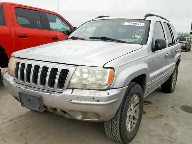 1J4GX58S72C282663 - 2002 JEEP GRAND CHER SILVER photo 2