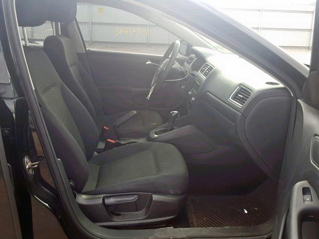 3VW2K7AJ8BM042593 - 2011 VOLKSWAGEN JETTA BASE BLACK photo 5