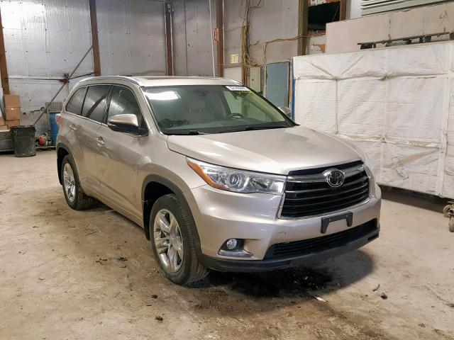 5TDDKRFH7ES053697 - 2014 TOYOTA HIGHLANDER TAN photo 1