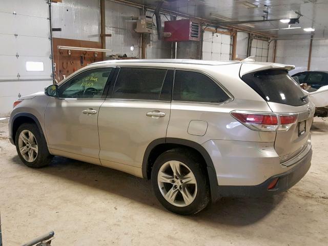 5TDDKRFH7ES053697 - 2014 TOYOTA HIGHLANDER TAN photo 9