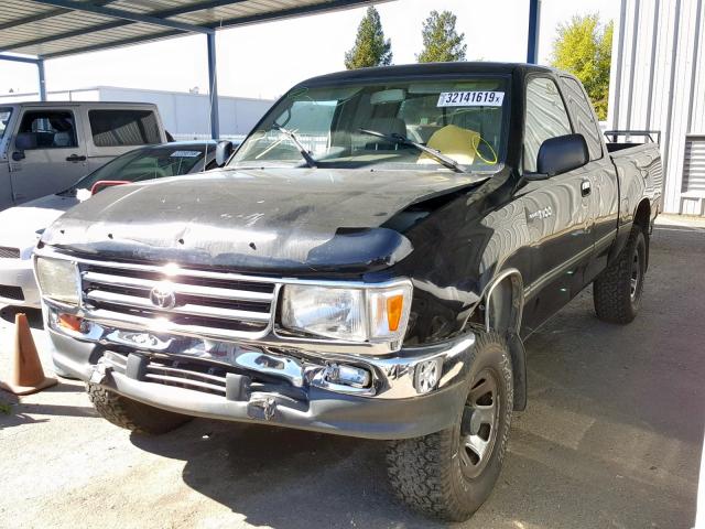 JT4UN22D4T0019377 - 1996 TOYOTA T100 XTRAC BLACK photo 2