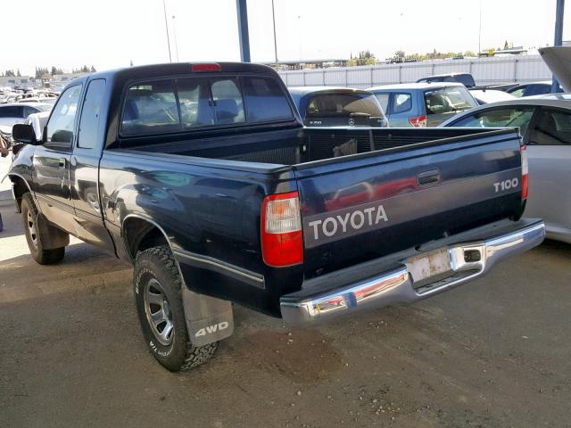 JT4UN22D4T0019377 - 1996 TOYOTA T100 XTRAC BLACK photo 3