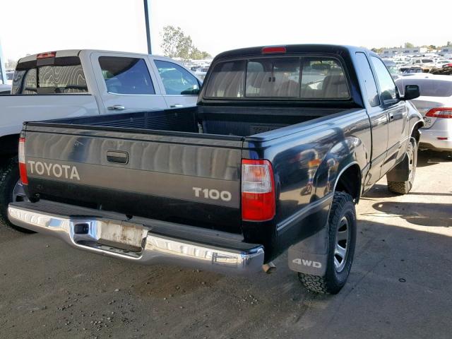 JT4UN22D4T0019377 - 1996 TOYOTA T100 XTRAC BLACK photo 4