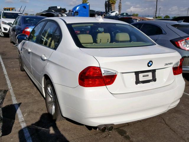 WBAVC535X8FZ87620 - 2008 BMW 328 I SULE WHITE photo 3