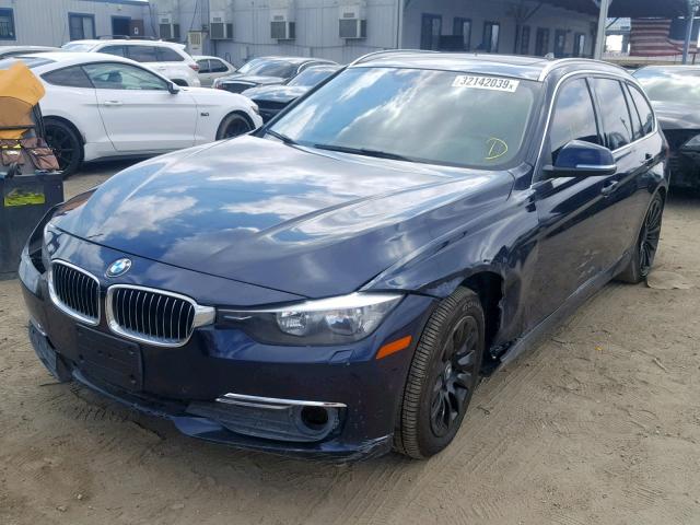 WBA3K5C54FK547312 - 2015 BMW 328 D BLUE photo 2