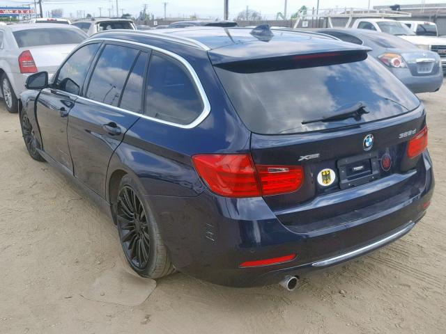 WBA3K5C54FK547312 - 2015 BMW 328 D BLUE photo 3