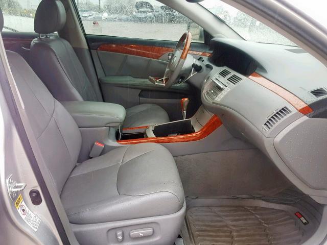 4T1BK36B06U129835 - 2006 TOYOTA AVALON XL SILVER photo 5