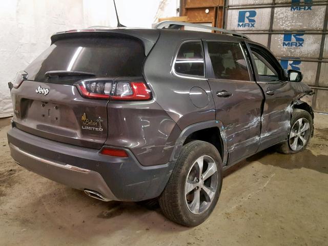 1C4PJMDX6KD135067 - 2019 JEEP CHEROKEE L GRAY photo 4