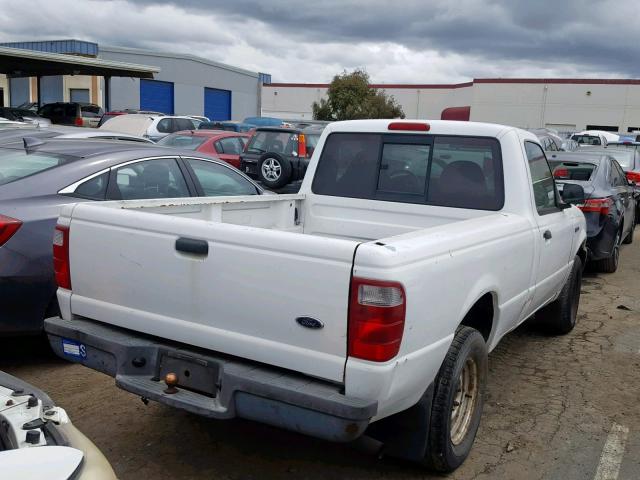 1FTYR10D23PA25351 - 2003 FORD RANGER WHITE photo 4