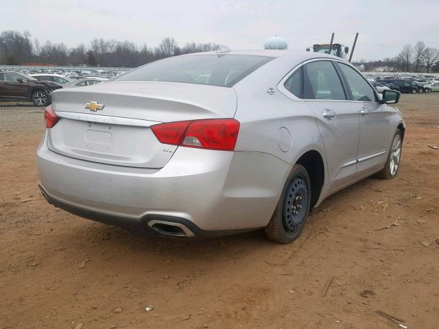 1G1155SL8FU135764 - 2015 CHEVROLET IMPALA LTZ SILVER photo 4