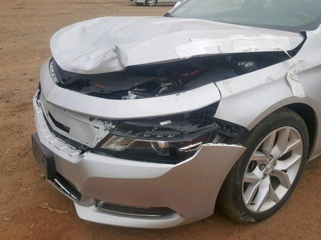 1G1155SL8FU135764 - 2015 CHEVROLET IMPALA LTZ SILVER photo 9