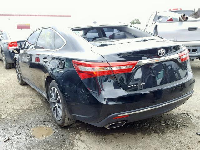4T1BK1EB2JU284661 - 2018 TOYOTA AVALON XLE BLACK photo 3