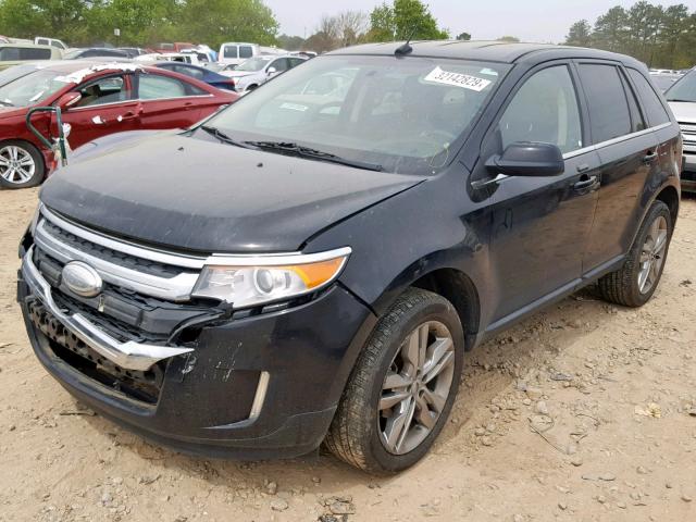 2FMDK3KC3CBA07365 - 2012 FORD EDGE LIMIT BLACK photo 2