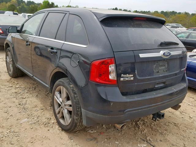 2FMDK3KC3CBA07365 - 2012 FORD EDGE LIMIT BLACK photo 3