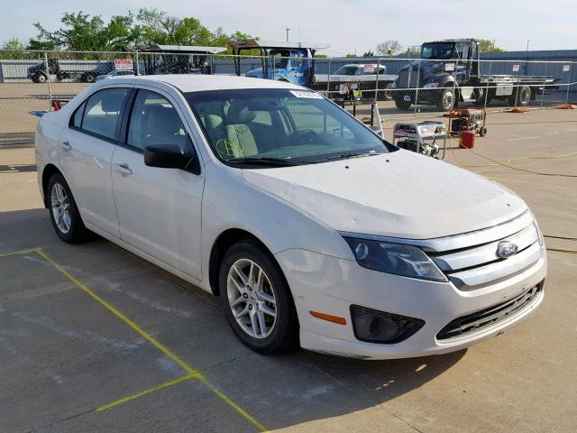 3FAHP0GA0BR225170 - 2011 FORD FUSION S WHITE photo 1