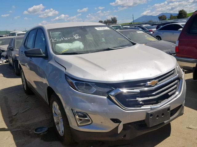 2GNAXGEV1J6258072 - 2018 CHEVROLET EQUINOX L SILVER photo 1