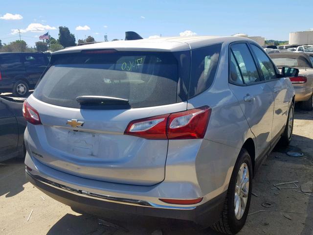 2GNAXGEV1J6258072 - 2018 CHEVROLET EQUINOX L SILVER photo 4