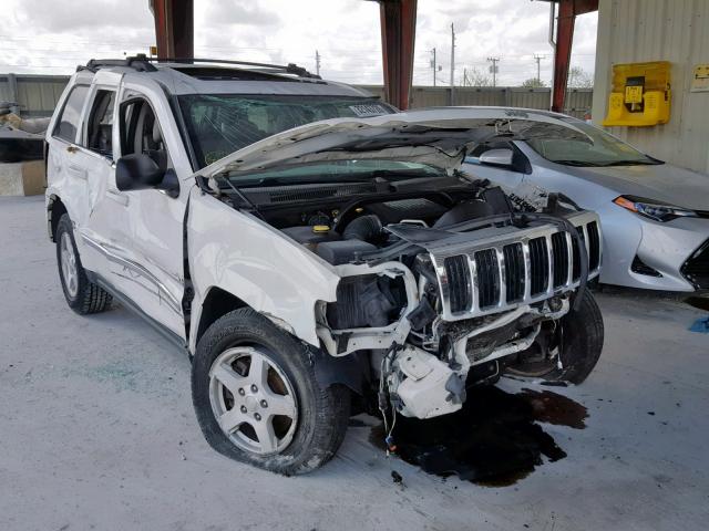 1J8HS58N15C720741 - 2005 JEEP GRAND CHER WHITE photo 1