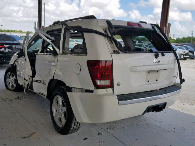 1J8HS58N15C720741 - 2005 JEEP GRAND CHER WHITE photo 3