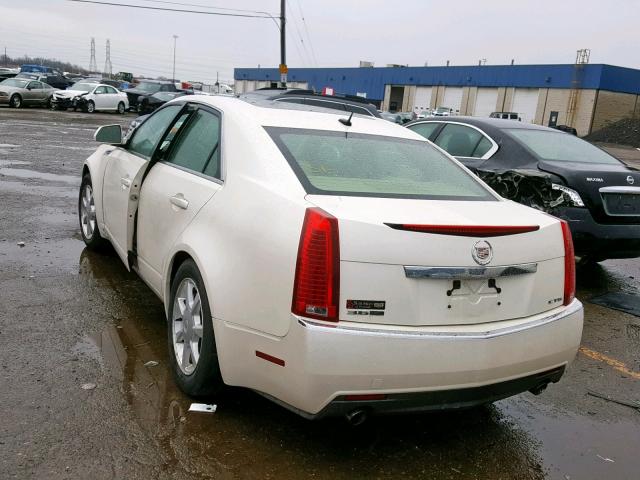 1G6DR57VX80192774 - 2008 CADILLAC CTS HI FEA WHITE photo 3