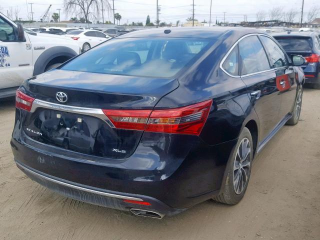 4T1BK1EB6GU211625 - 2016 TOYOTA AVALON XLE BLACK photo 4