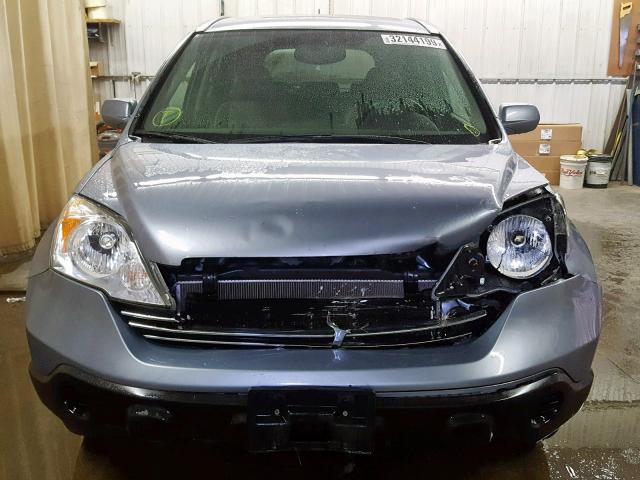 JHLRE48758C055123 - 2008 HONDA CR-V EXL BLUE photo 9