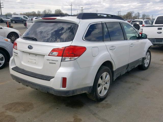 4S4BRDKC9B2365177 - 2011 SUBARU OUTBACK 3. WHITE photo 4