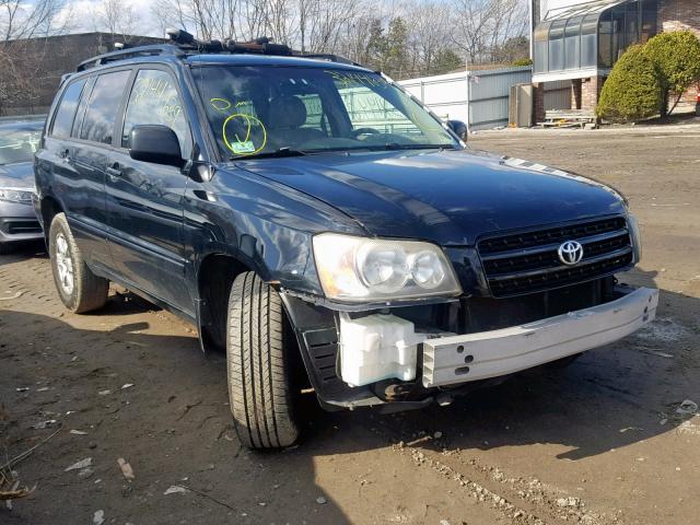 JTEHF21A320056579 - 2002 TOYOTA HIGHLANDER BLACK photo 1