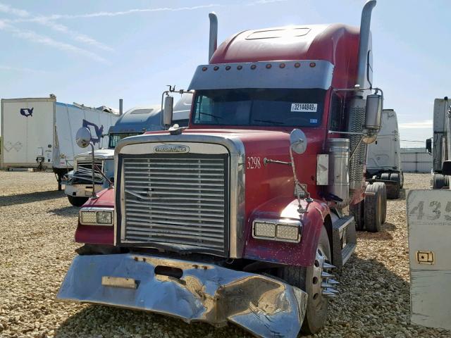 1FUJAHAV42LG33298 - 2002 FREIGHTLINER CONVENTION RED photo 2