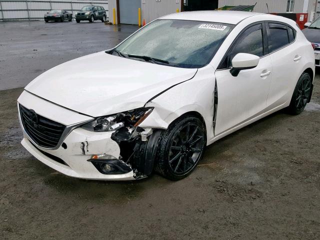 JM1BM1L7XE1179287 - 2014 MAZDA 3 TOURING WHITE photo 2